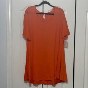 LuLaRoe Bright Orange Tunic Top